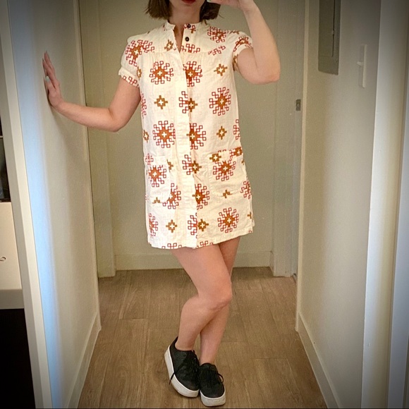 Mod A.P.C. Shift Dress Southwestern Print - Picture 1 of 3